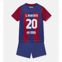 Barcelona Sergi Roberto #20 Hjemmedraktsett Barn 2023-24 Kortermet (+ Korte bukser)
